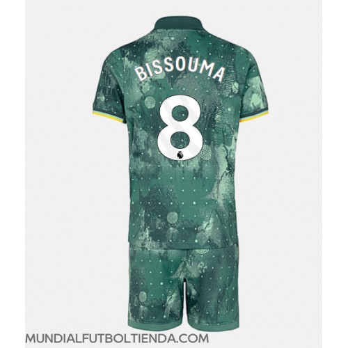 Camiseta Tottenham Hotspur Yves Bissouma #8 Tercera Equipación Replica 2024-25 para niños mangas cortas (+ Pantalones cortos)